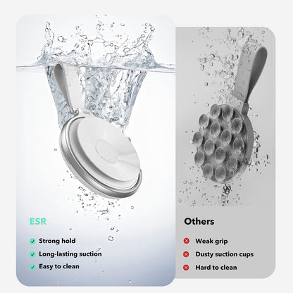 ESR HaloLock Leather -universaalinen valkoinen rengasteline