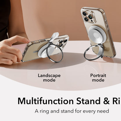 ESR HaloLock Leather -universaalinen valkoinen rengasteline