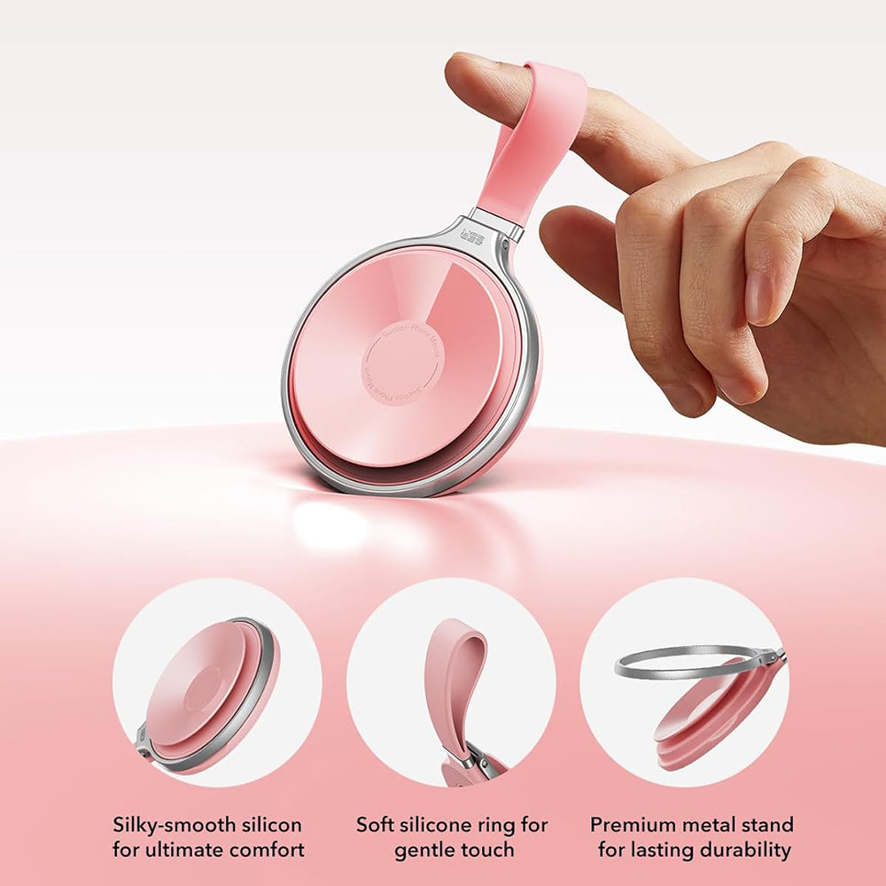 ESR HaloLock Leather -universaalinen rengasteline, vaaleanpunainen