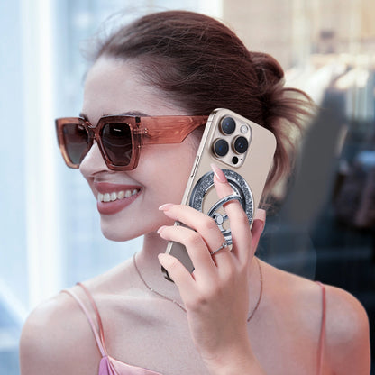 Joyroom JR-ZS425 Glitter -rengastuki, universaali, musta