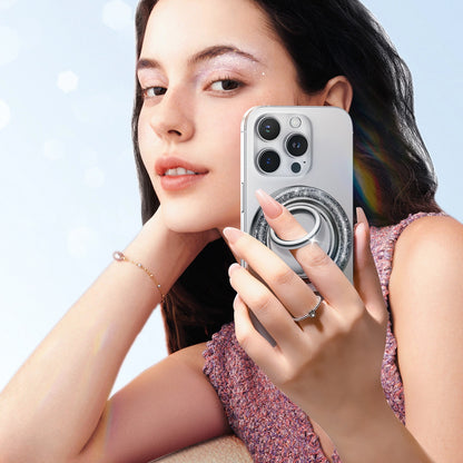 Joyroom JR-ZS425 Glitter -rengastuki, universaali, musta