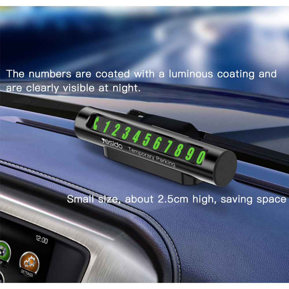 Auton puhelinnumeron teline Yesido C68