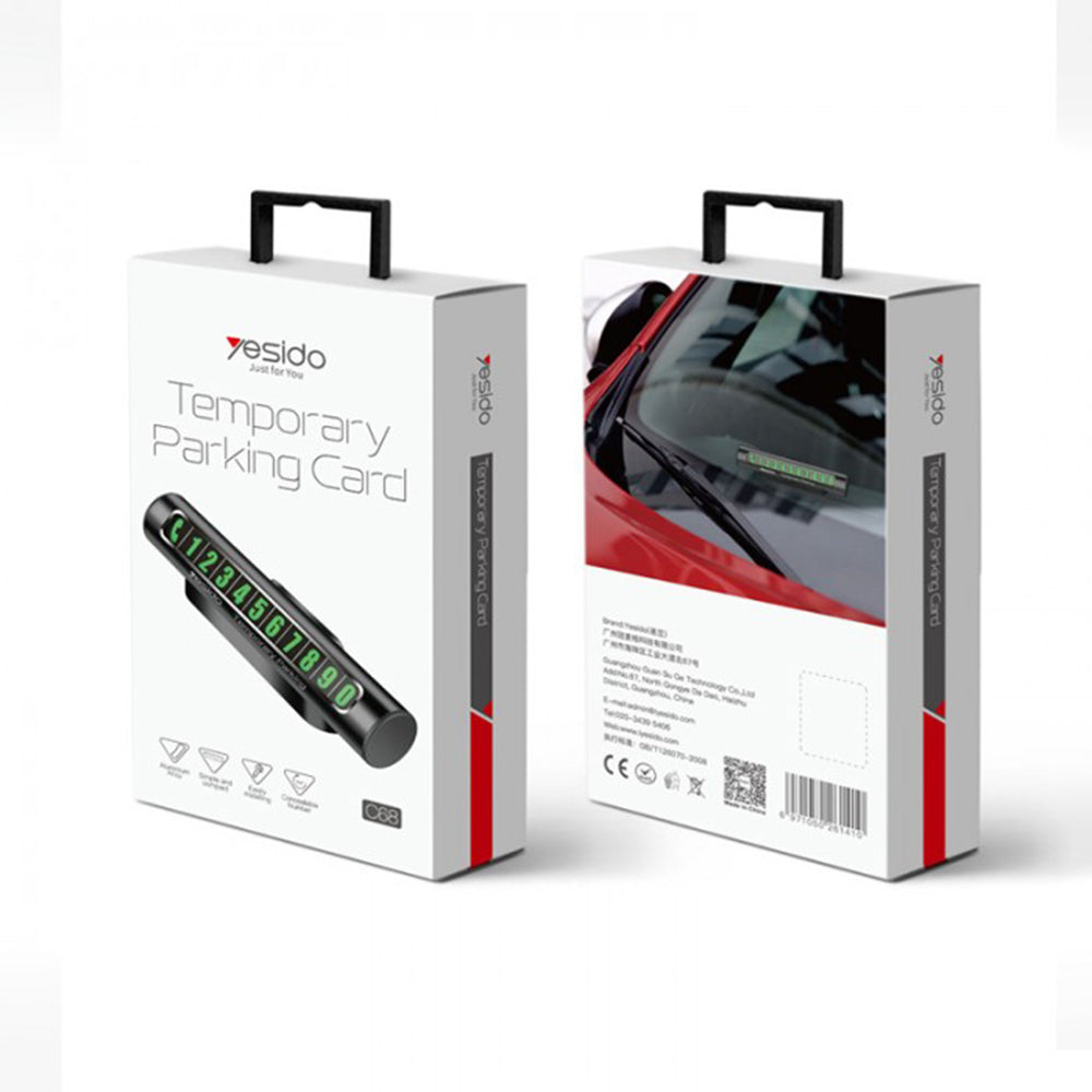 Auton puhelinnumeron teline Yesido C68