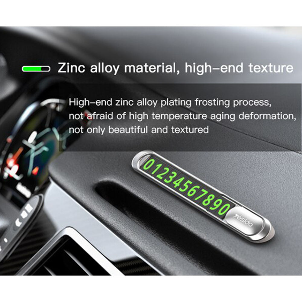 Auton puhelinnumeron teline Yesido C88