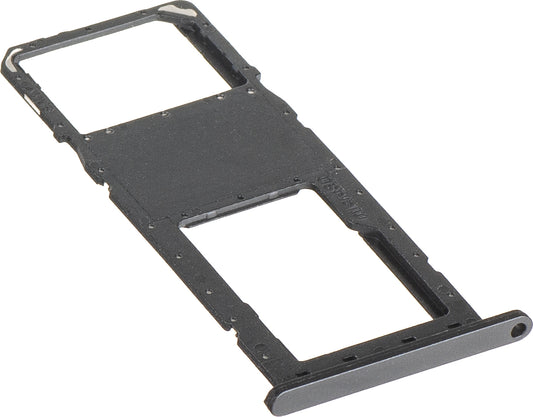 SIM-kortin pidike Samsung Galaxy A03s A037, Musta