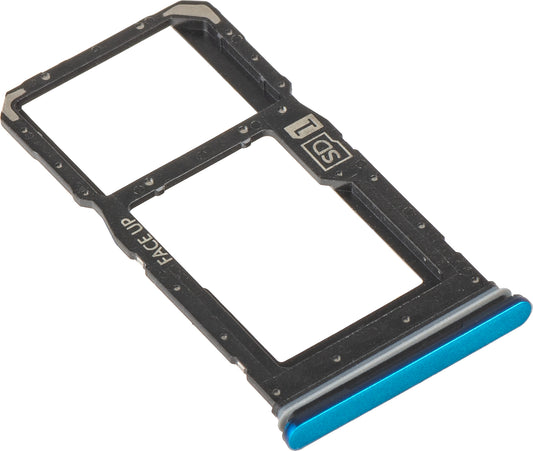 SIM-kortin pidike Motorola Moto G75, sininen (Aqua Blue), Service Pack S948E44227