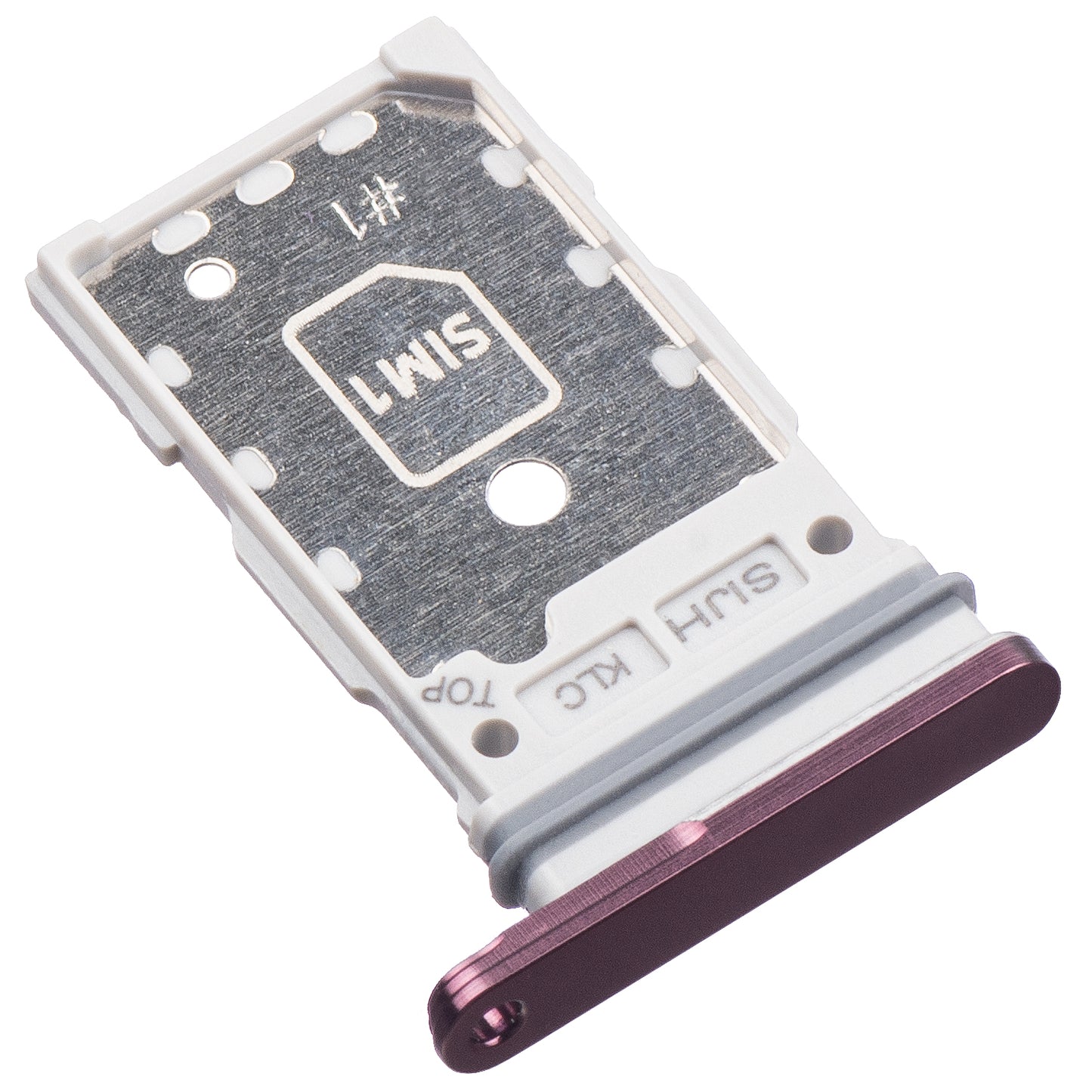 SIM-kortin pidike Samsung Galaxy S22 Ultra 5G S908, yksittäinen SIM, violetti (Burgundy)