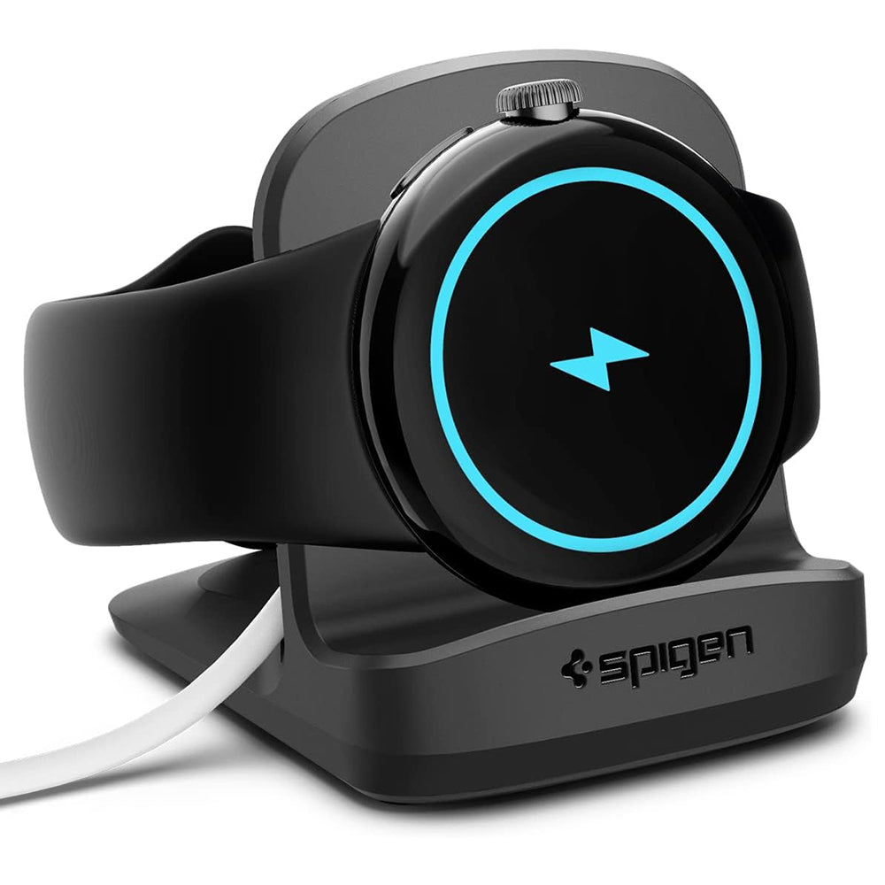 Spigen S354 -teline Google Pixel Watch -langattomalle laturille, musta AMP05796