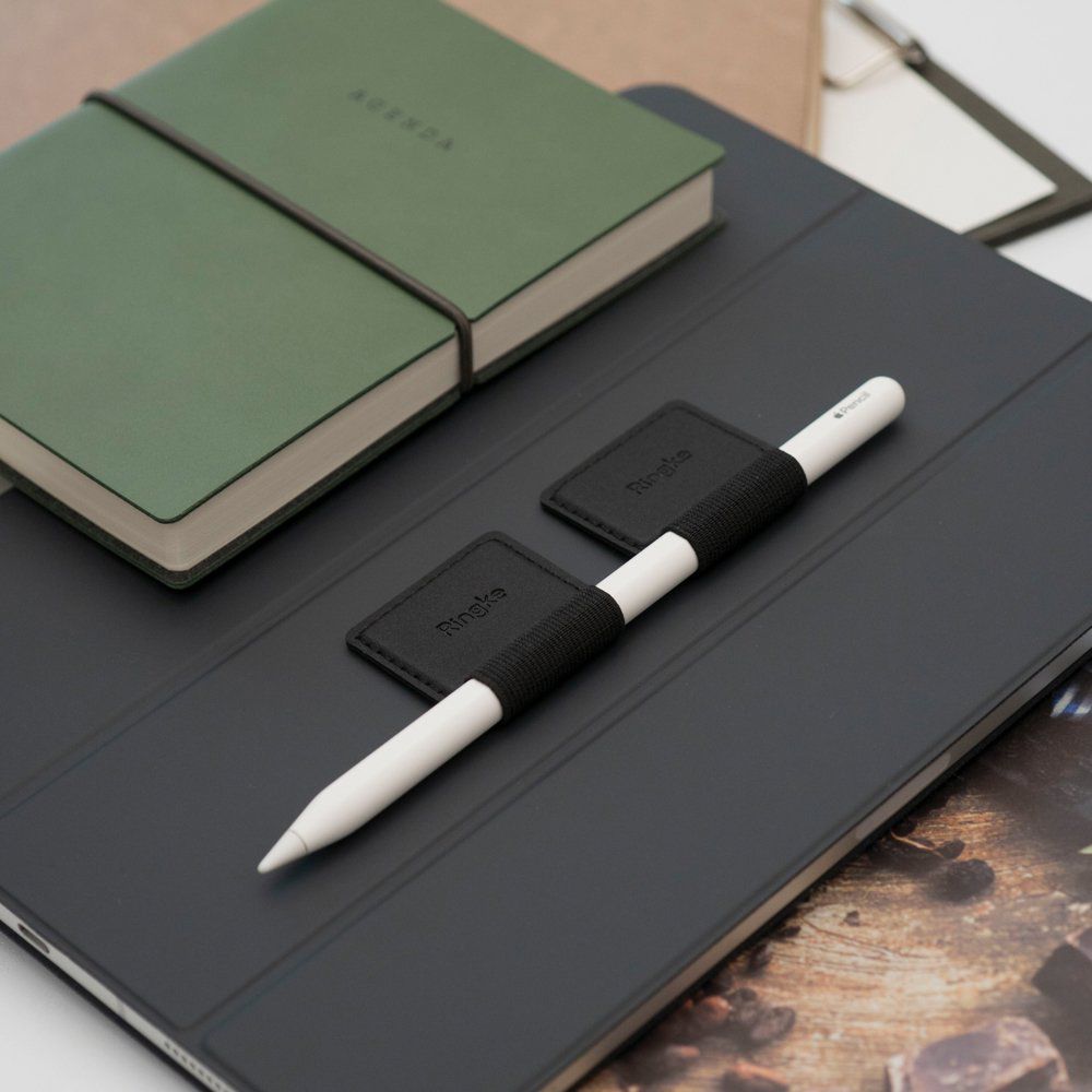 Ringke Touch Pen -tuki, 2 kappaleen setti, Musta