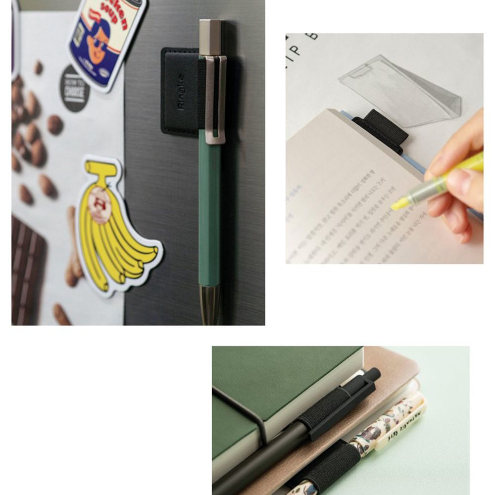 Ringke Touch Pen -tuki, 2 kappaleen setti, Musta