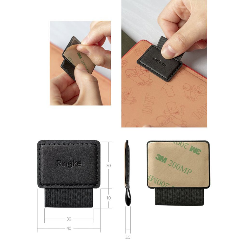 Ringke Touch Pen -tuki, 2 kappaleen setti, Musta