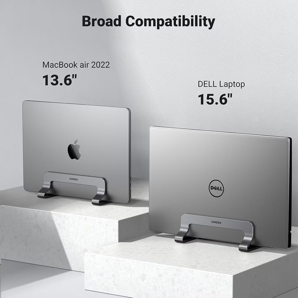 UGREEN LP258 Vertical Stand (29277) for Laptops with Thickness 12mm - 26mm, Silver