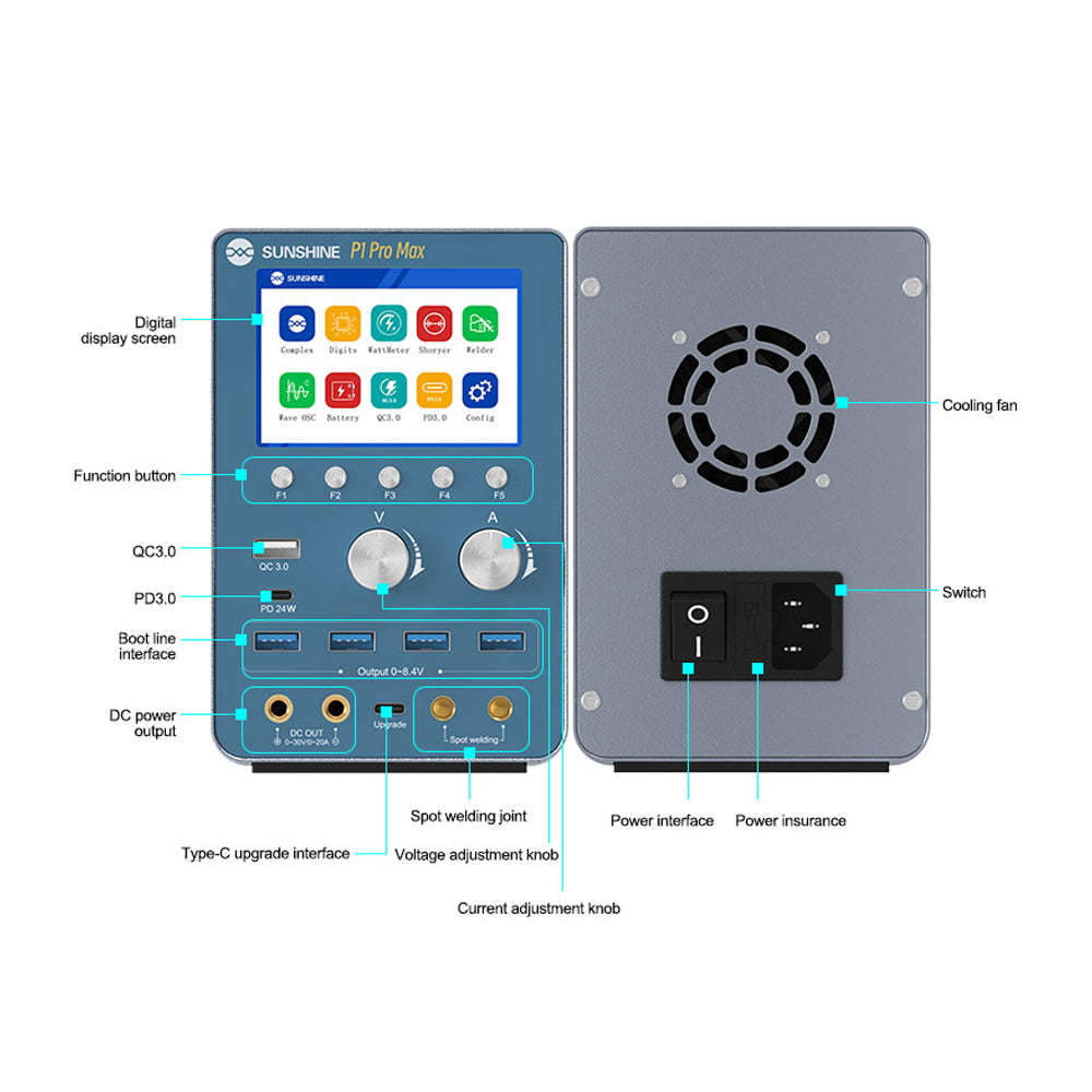 Sunshine P1 Pro Max DC Stabilized Power Supply