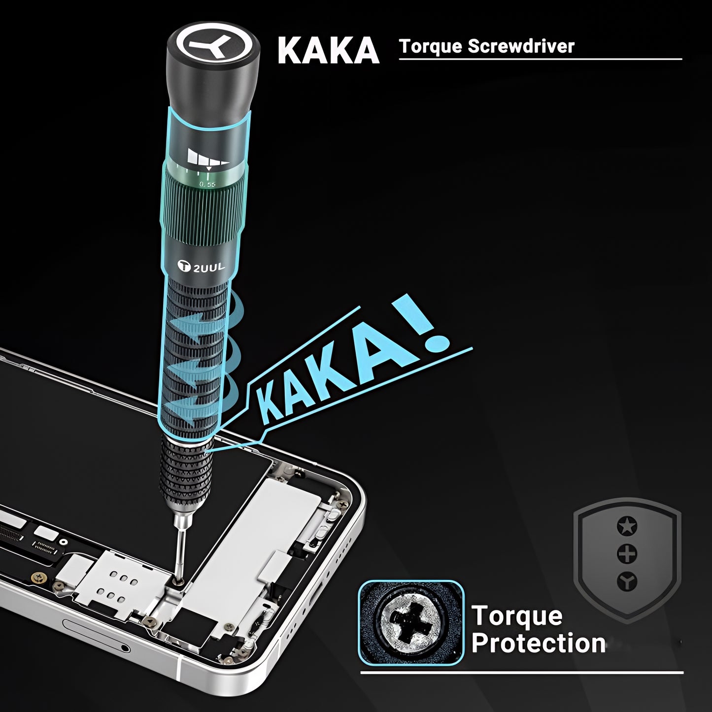 Ruuvimeisseli 2UUL SD21 Kaka, Pentalobe 0,8 mm