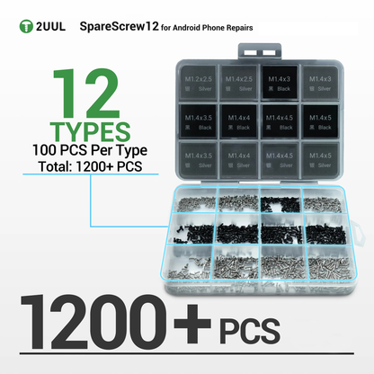 2UUL SC12-ruuvit Apple Android -sarjalle, 1200in1