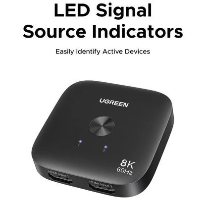 Switch Video HDMI UGREEN 65877, Musta