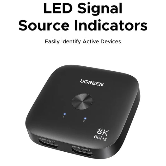 Switch Video HDMI UGREEN 65877, Musta