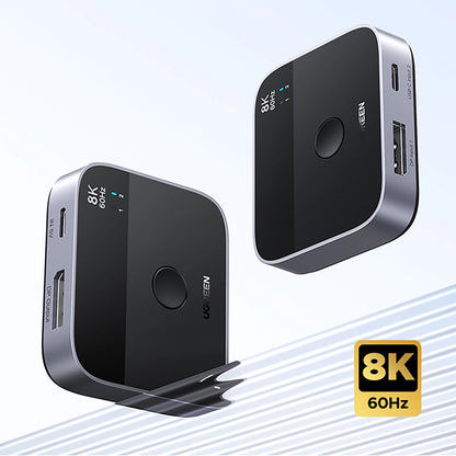 Switch Video DisplayPort / USB-C UGREEN 65878, Musta