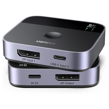 Switch Video DisplayPort / USB-C UGREEN 65878, Musta