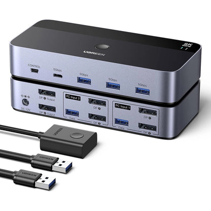 UGREEN AK700 (55851) Gray DisplayPort Video Switch