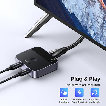 Switch Video USB-C UGREEN AW502 (55451), Harmaa