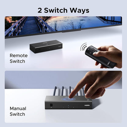 HDMI-videoswitch UGREEN AW504 (55857), Musta