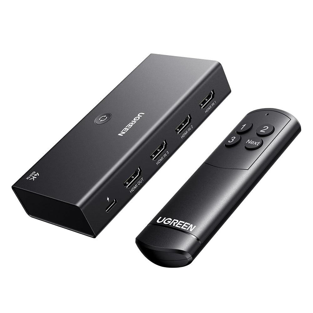 HDMI-videoswitch UGREEN AW504 (55857), Musta