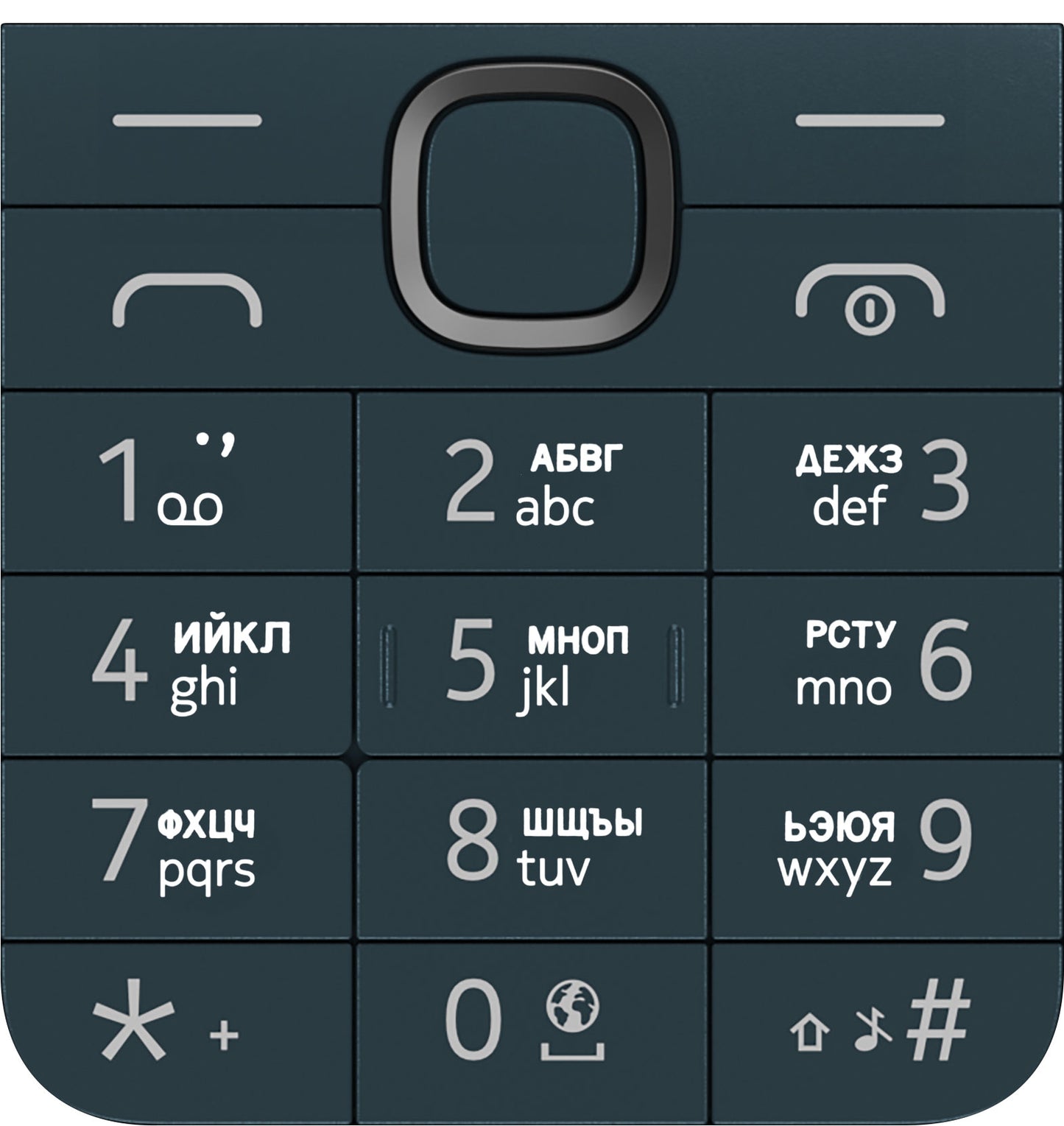 Kyrillinen näppäimistö Nokia 225 4G (2024), sininen