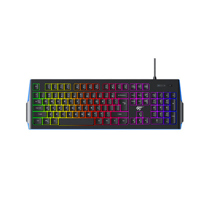 HAVIT KB866L -peliohjain, RGB, 1.4m, musta-punainen