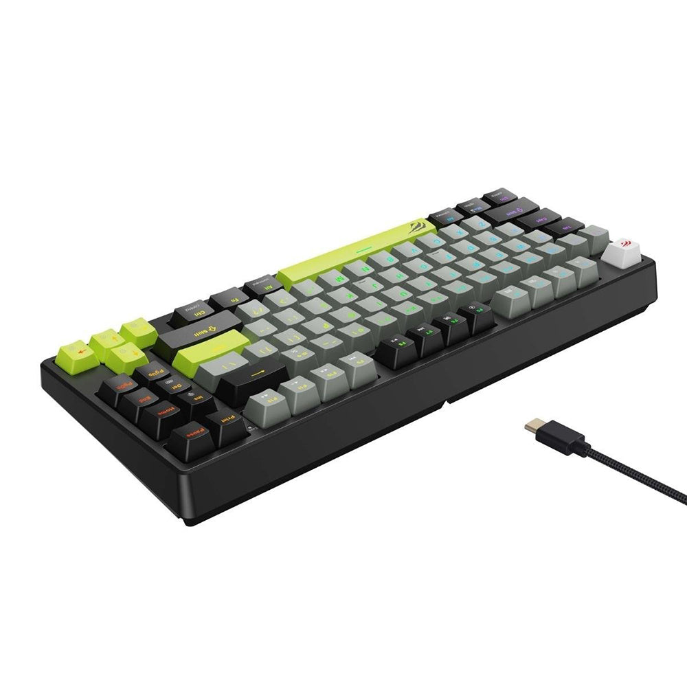 HAVIT KB904L Gaming Keyboard, RGB, 1.8m, Black Green