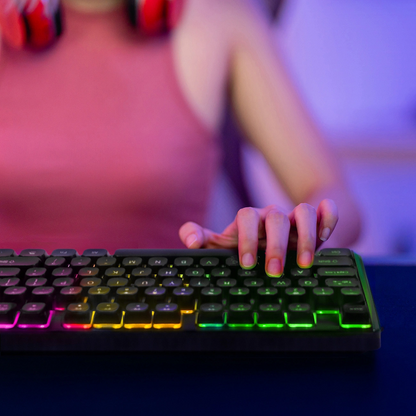 Gaming Wired USB Keyboard WZK WKG-200, RGB, 1.5m, Black
