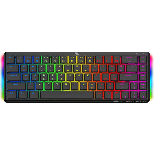 Proove AFK -langaton pelinäppäimistö, RGB, BT / Wi-Fi / Wired, 1.5m, Musta WKAFKEN22001