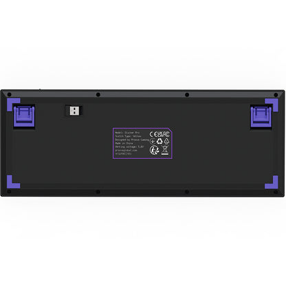 Proove Slicker Pro -langaton pelinäppäimistö, RGB, BT / Wi-Fi / Wired, 1.8m, Musta WKSLPEN22416