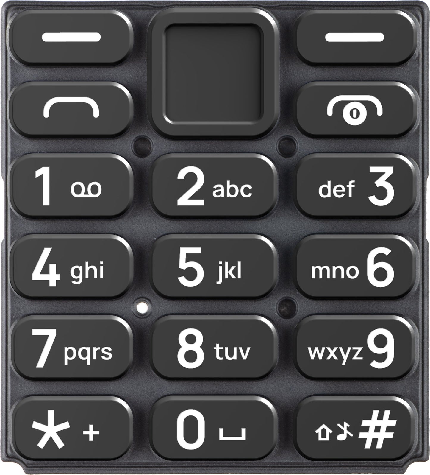 Latinalainen näppäimistö HMD 105 4G, musta, Service Pack 5010001015SH0