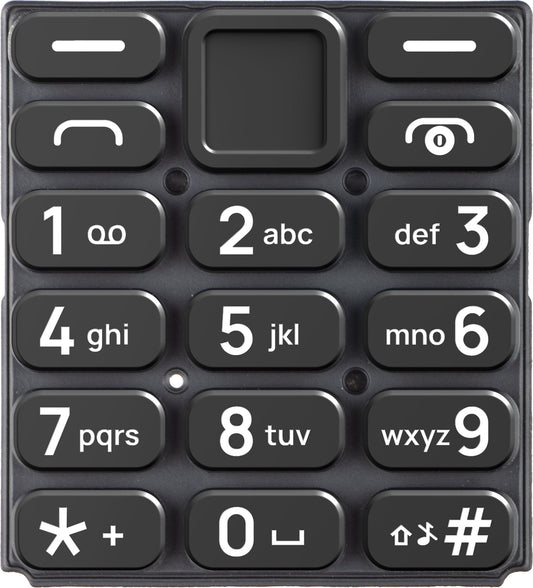 Latinalainen näppäimistö HMD 105 4G, musta, Service Pack 5010001015SH0