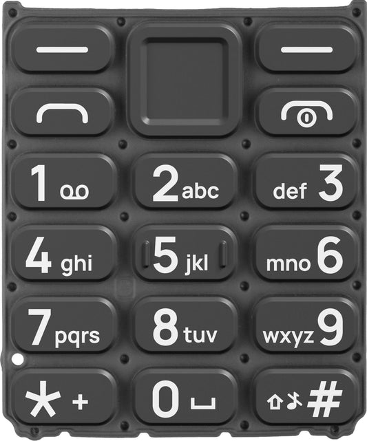 Latin-näppäimistö HMD 105 / Nokia 105 (2024), musta