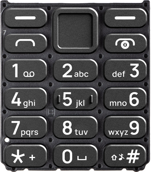 Latin-näppäimistö HMD 110 / Nokia 110 (2024), musta