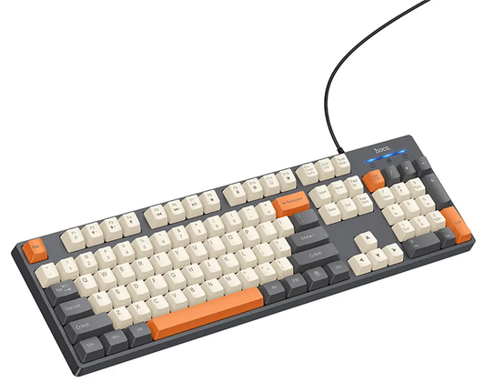 JOHTOINEN USB-näppäimistö HOCO GM61 Tri-Color, 1,45 m, harmaa