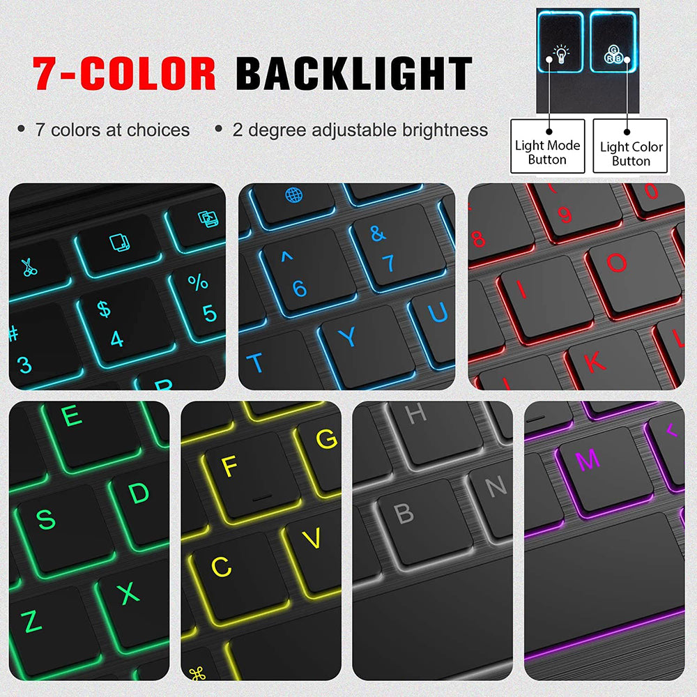 Langaton Techsuit WK1 -näppäimistö, RGB, Musta