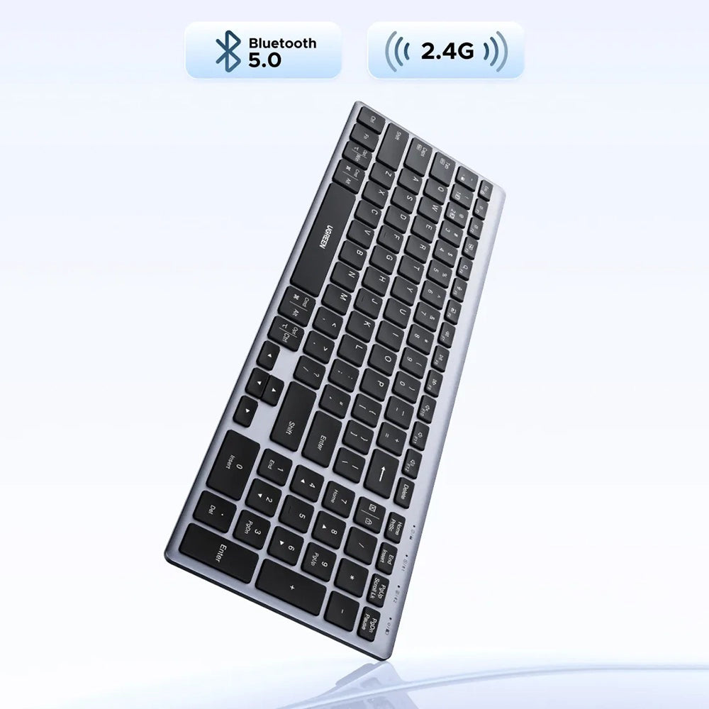 UGREEN K552 (75163) langaton näppäimistö, BT / Wi-Fi, Musta