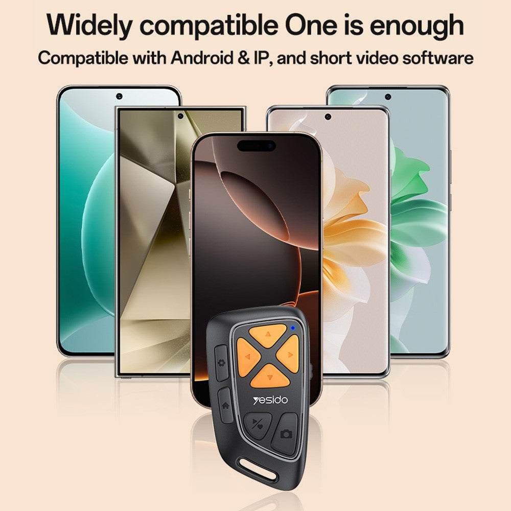 Bluetooth-multimediaetäohjain Yesido SF25, Musta