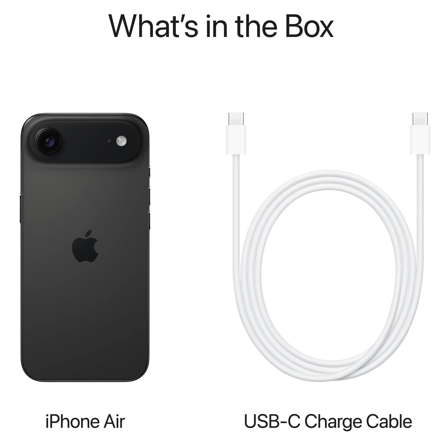 Apple iPhone Air Mobile Phone, 256GB, Space Black MG2L4ZD/A