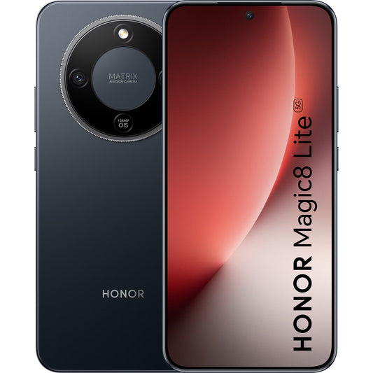 Honor Magic8 Lite 5G Dual SIM -mobiilipuhelin, 512GB, 8GB, Midnight Black 5109BYRB