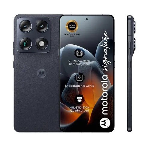 Motorola Signature 5G -mobiilipuhelin, 512GB, 16GB, Pantone Carbon PBAB0002SE