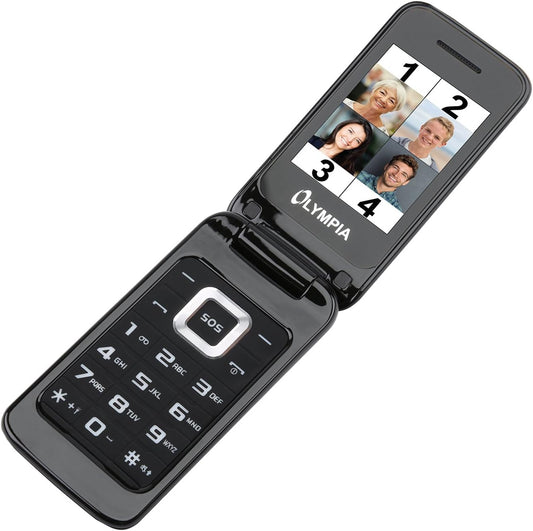 Olympia Luna Dual SIM, Black 2210 -mobiilipuhelin