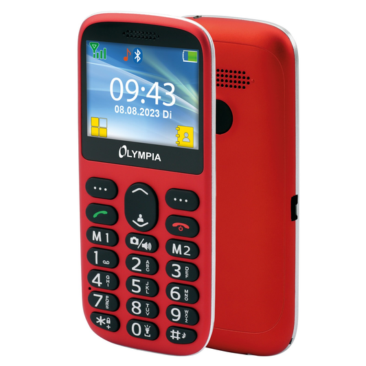 Olympia Sun Komfort Dual SIM, Red 2223 -mobiilipuhelin