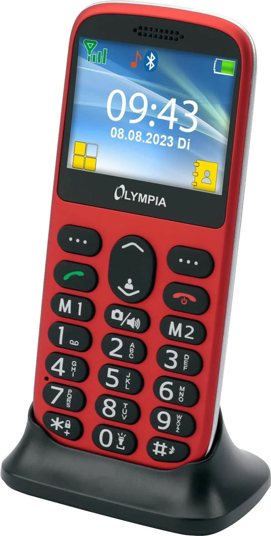Olympia Sun Komfort Dual SIM, Red 2223 -mobiilipuhelin