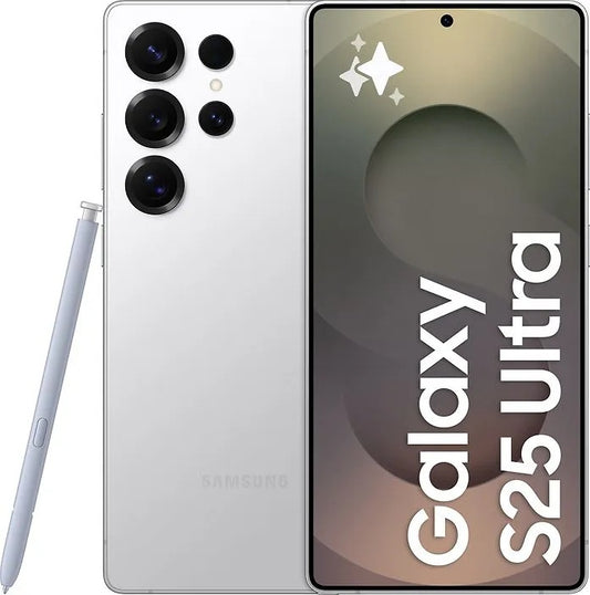 Samsung Galaxy S25 Ultra -mobiilipuhelin, 256GB, 12GB, Titanium Whitesilver SM-S938BZSDEUB