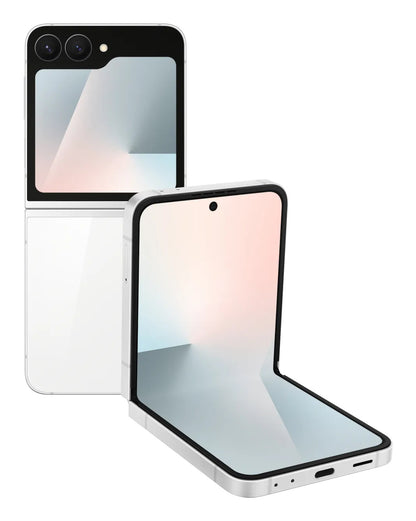 Samsung Galaxy Z Flip7 FE -mobiilipuhelin, 128GB, 8GB, Valkoinen SM-F761BZWGEUB