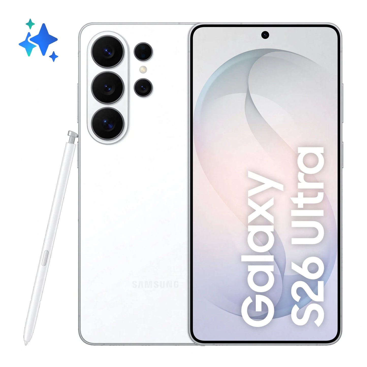 Samsung Galaxy S26 Ultra -mobiilipuhelin, 512GB, 12GB, Valkoinen SM-S948BZWGEUB